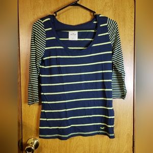 Hollister Stripped Long Sleeve Shirt
